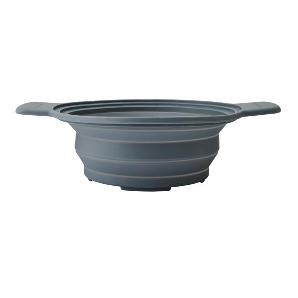 MasterClass 2-in-1 Silicone Steamer and Strainer with Handles, Grey, 39 x 29cm