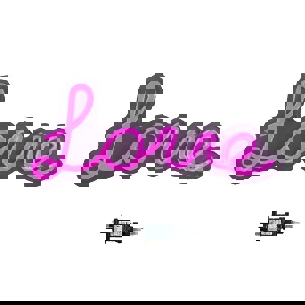 Samuel Alexander 30cm Light up Neon Effect Love Sign in Pink with 111 LEDs