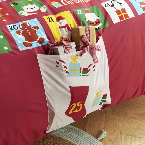 Smart Living Advent Calendar Reversible Polycotton Duvet Set- Multi
