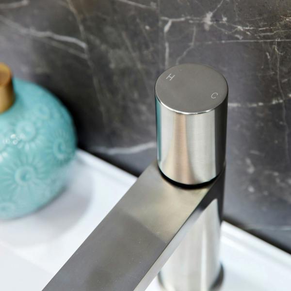 Flode Limingen | Mono Basin Mixer Tap | Brushed Steel