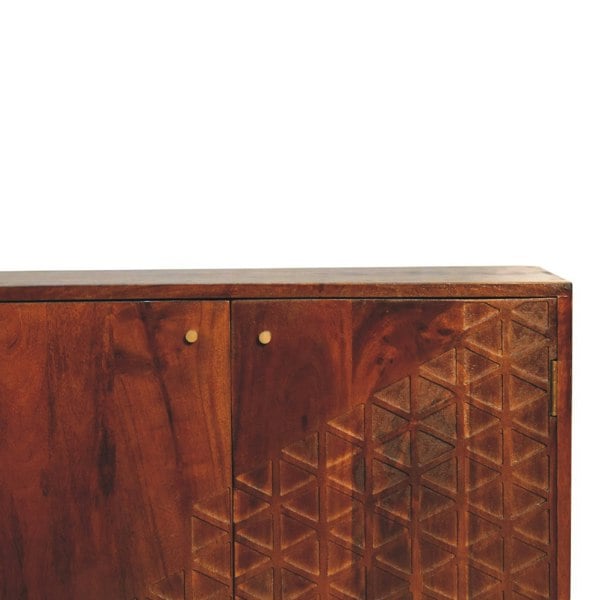 Artisan Furniture Chestnut Dice Cabinet