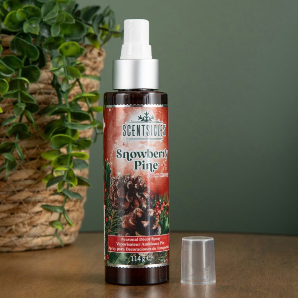 Samuel Alexander 114ml Snowberry Pine Scentsicles Christmas Decoration Spray Mist