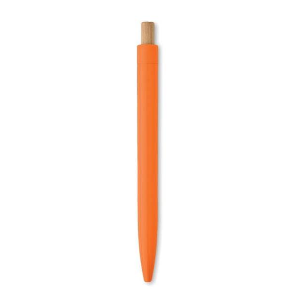 MidOcean Penu Bamboo Details Ballpoint Pen - Orange - 