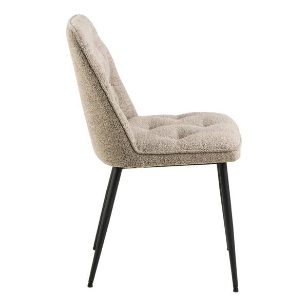 Furniture To Go Corby Round Dining Table with White Polished Marble Top & Gold Base inc 4 Brooke Dining Chairs in Beige