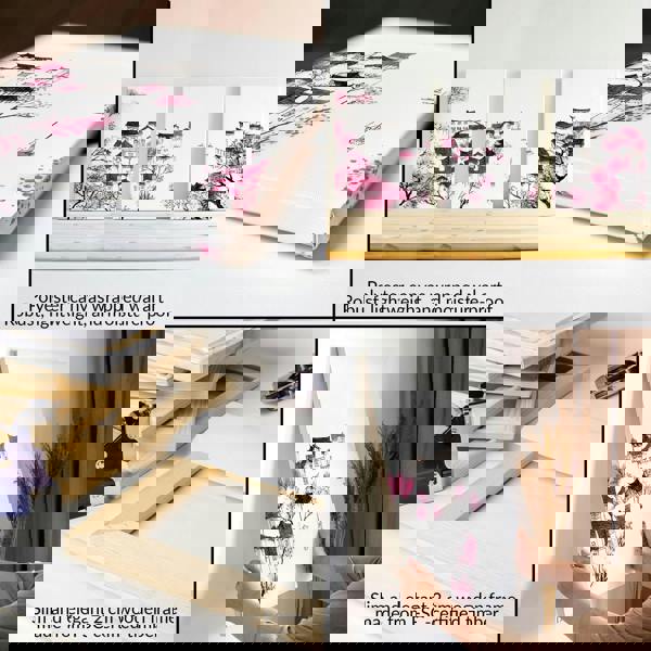 Japanese Flower Art | Set of 3 wall art prints