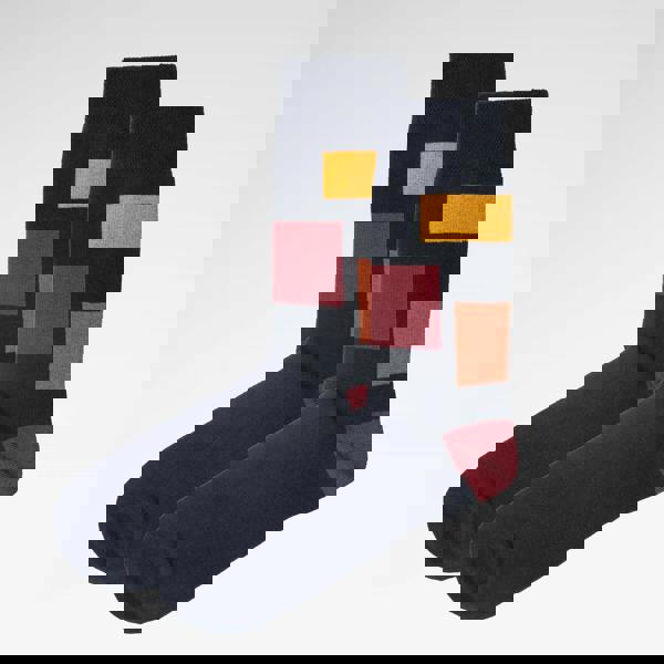 Jemsox Block Pattern Organic Cotton Mens Socks | Comfort Top & Breathable Fit