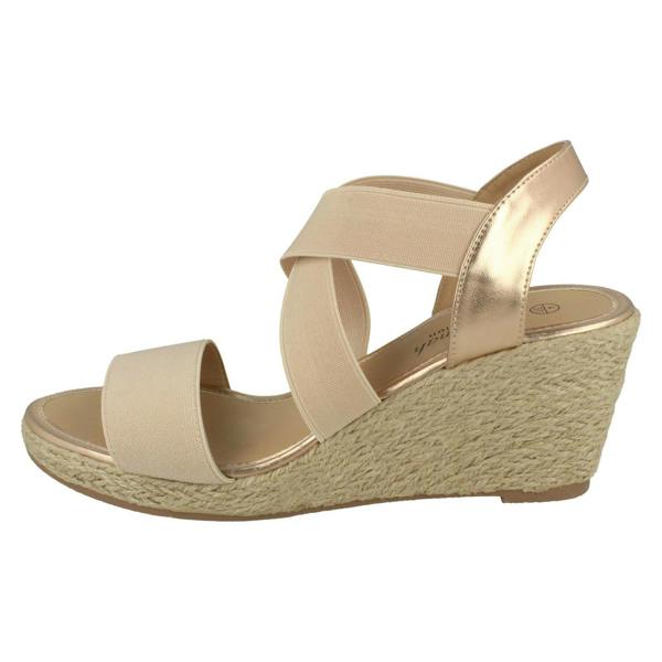 Savannah Ladies Savannah High Rope Wedge Sandals