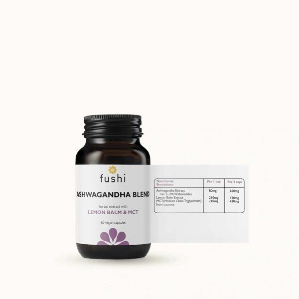 Fushi Wellbeing Ashwagandha with Vegan MCT Extract
