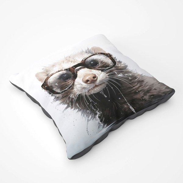 Warren Reed Splashart Ferret Floor Cushion