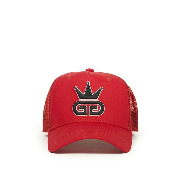 God Given Talent GGT Black Logo and White Trim Red Shauku Mesh Snapback