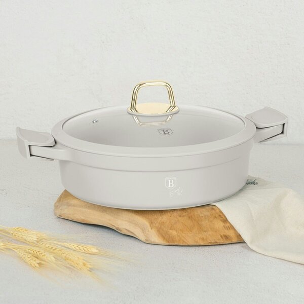 Berlinger Haus Shallow Pot with Lid BH7785 – 28 cm Sahara