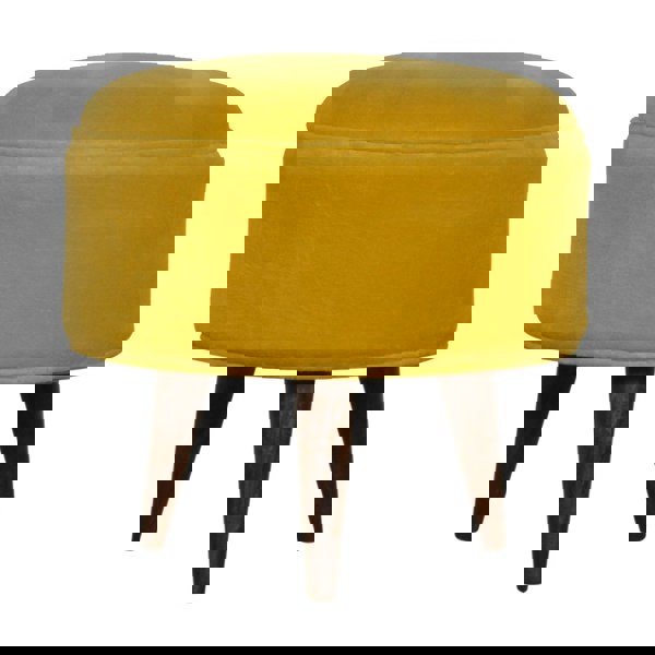 Artisan Furniture Mustard Velvet Nordic Footstool