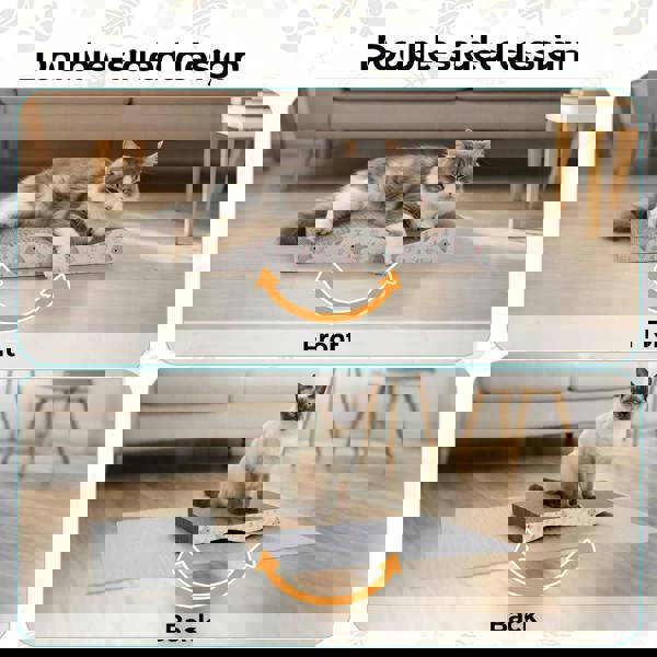 Skylos 4PCS Cat Scratching Board Cardboard Cat Scratcher Scratching Pad Lounge