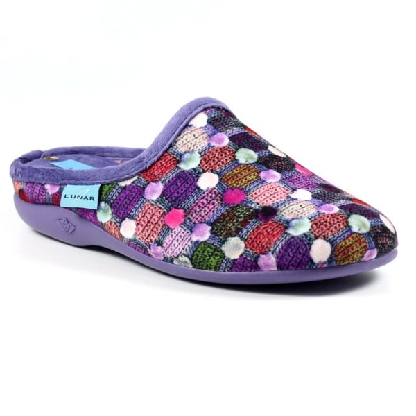 Lunar Women's Crackle Slippers - Purple