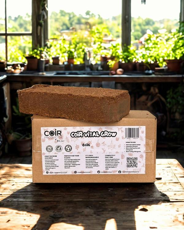 CoirProducts Coir Vital Grow® Potting Mix | Peat‑Free Coir Substrate for Gardening & Plant Growth