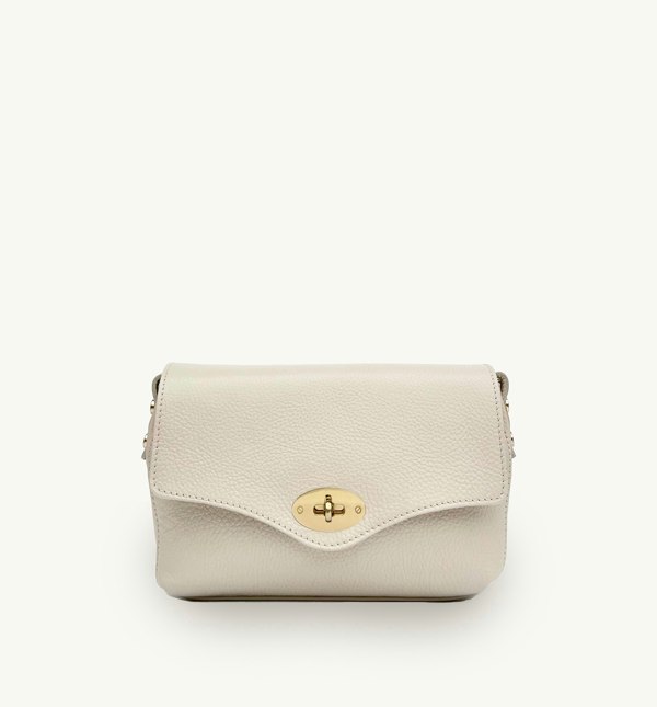 Apatchy London The Maddie Midi Stone Leather Bag