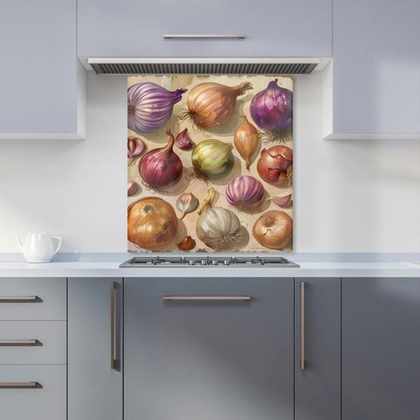 Warren Reed - Designer Varieties of Onions and Garlic Kitchen Splashback