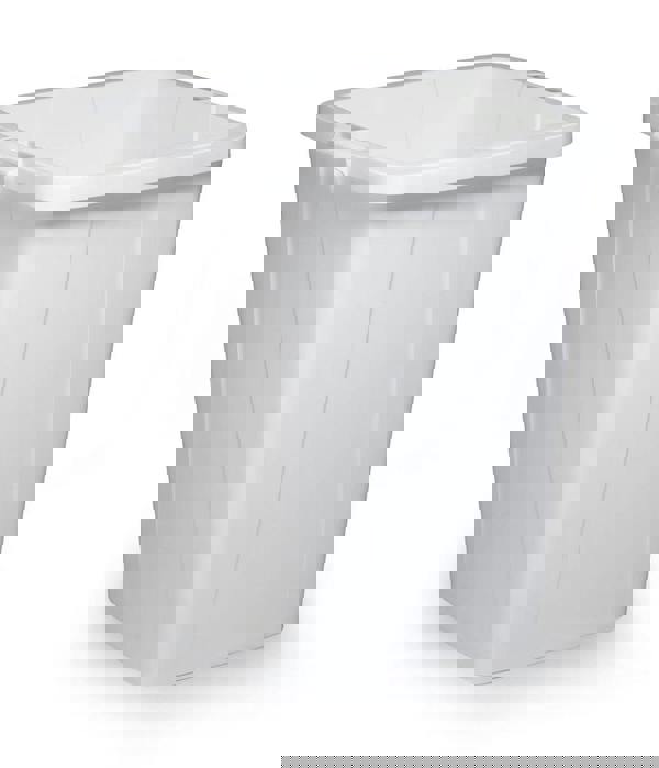 Durable 90L Waste Bin White | Square Recycling Bin | Food Bin | DURABIN