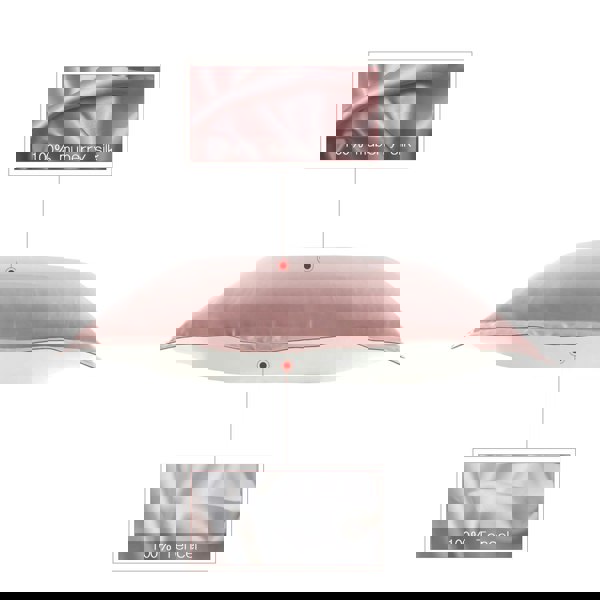 Anyhouz Anypillow Pillowcase 51x66cm White Pure Real Silk For Comfortable And Relaxing Home Bed