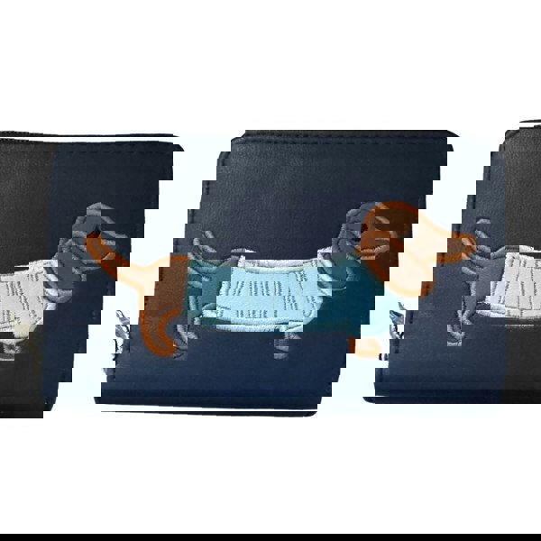 Fores Collection Sausage Dachshund Dog Zip Around Purse