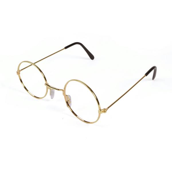 Bristol Novelty Unisex Adults Granny Specs - Gold - 