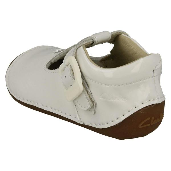 Clarks Girls Clarks Casual Pre Walker Shoes with Heart Detail Tiny Beat T