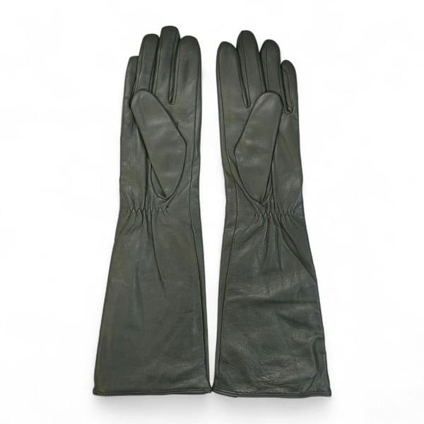 Infinity Leather Womens Long Italian Leather Winter Soft Wool Lining Gloves