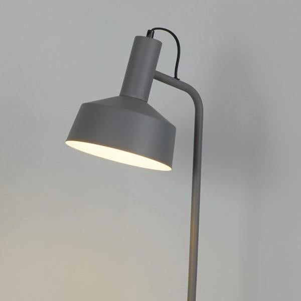 Lighting Collection GREY METAL FLOOR LAMP