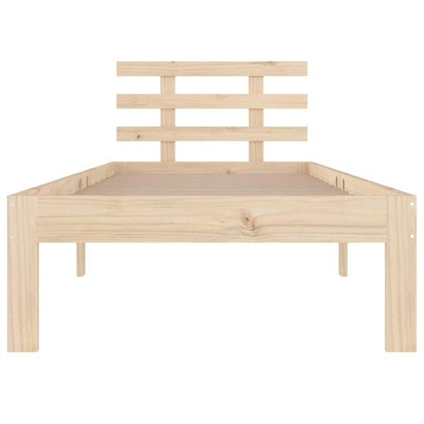 Berkfield Bed Frame Solid Wood 90x190 cm Single