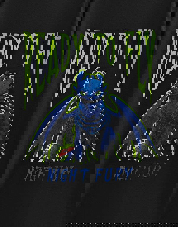 How to Train Your Dragon Unisex Black Night Fury Short Sleeved T-Shirt