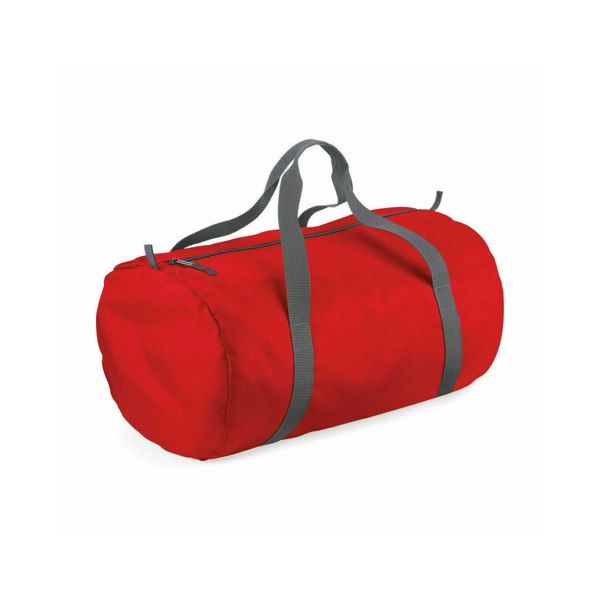 Bagbase Barrel Packaway Duffle Bag - Classic Red