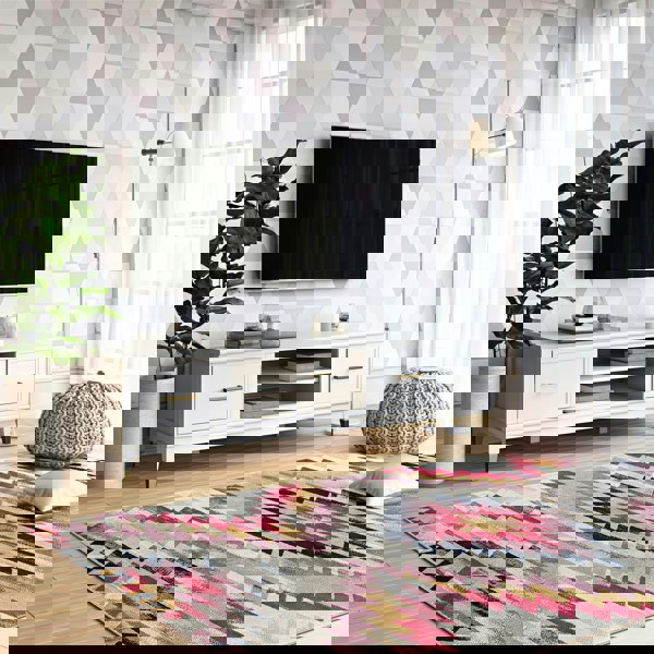 Dorel Home Westerleigh TV-Stand with Doors in White