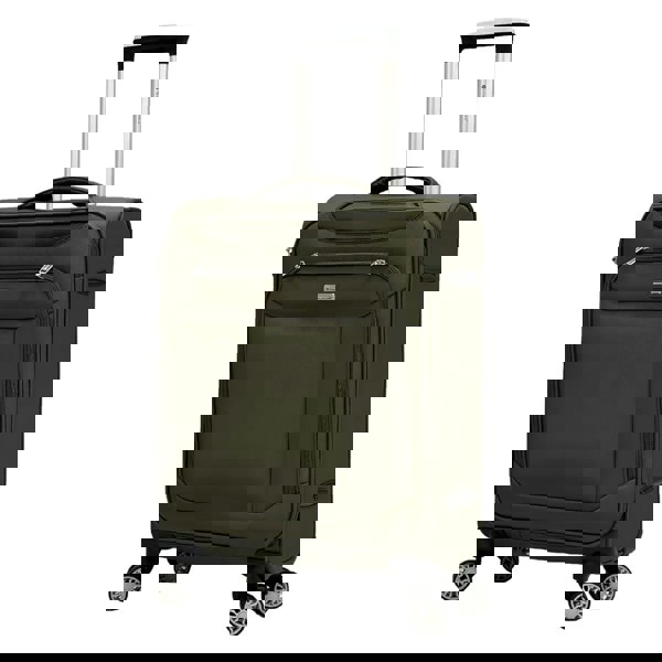 Snowball Soft Suitcase Dual 4-Wheel Spinners Expandable Luggage