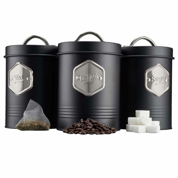 Cooks Professional 3 Kitchen Storage Set | Black / Silver