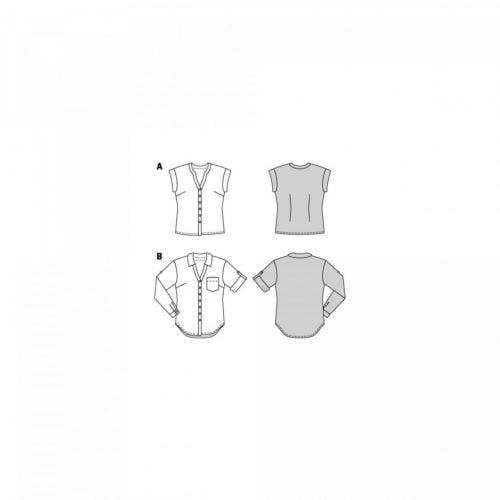 Burda Sewing Pattern 6326 Tops For Women, 8 to 18 - Intermediate