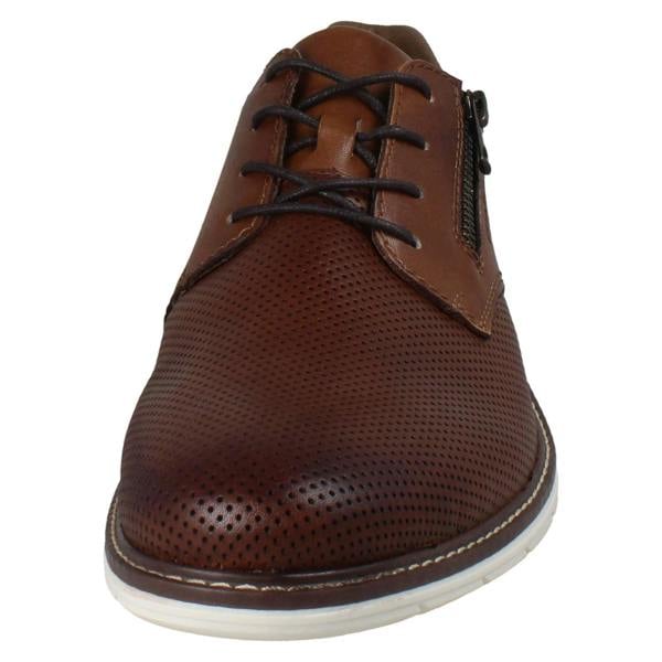 Rieker Mens Rieker Smart  Casual Lace Up Shoes With Side Zip 14412