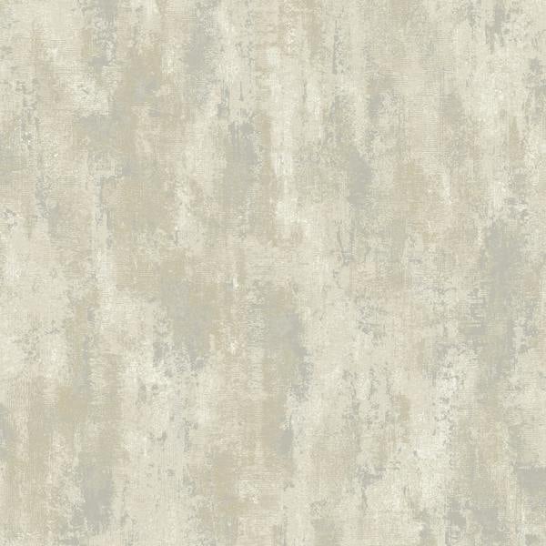 Grandeco Venetian Distressed Plaster Blown Vinyl Wallpaper, Greige