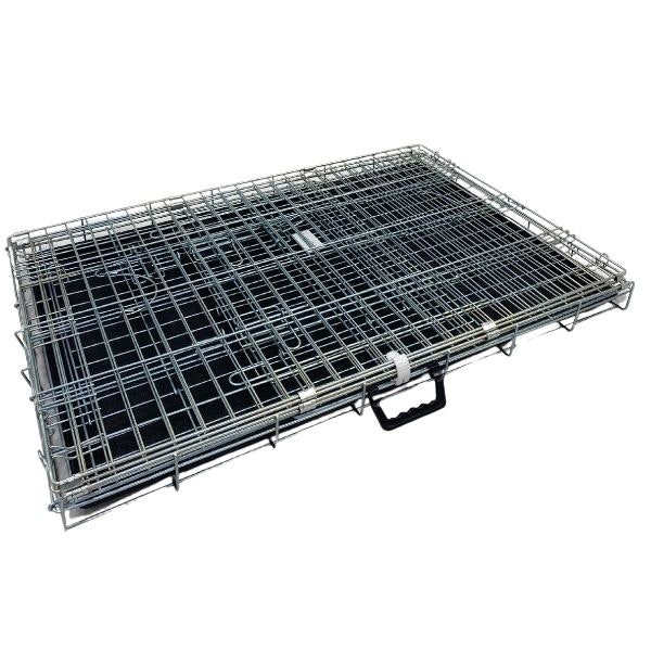 HugglePets Dog Cage with Plastic Tray