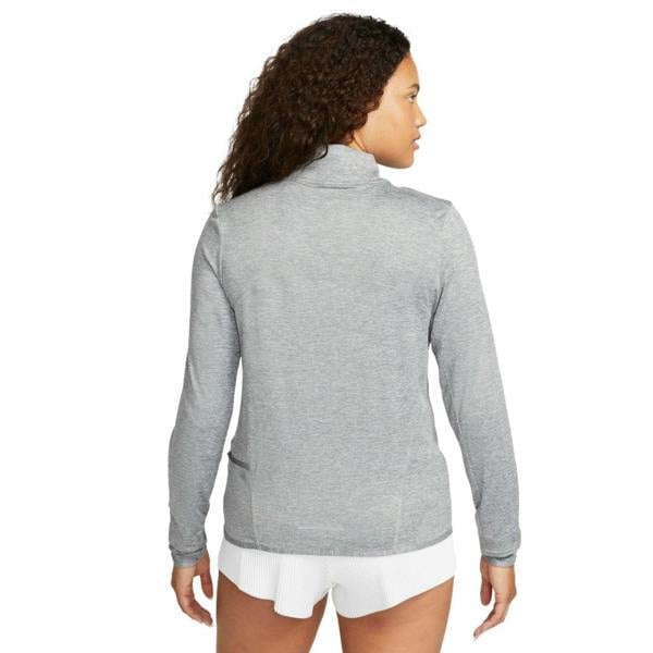Nike Swift Women's UV Protection 1/4-Zip Smoke Grey Running Top XS