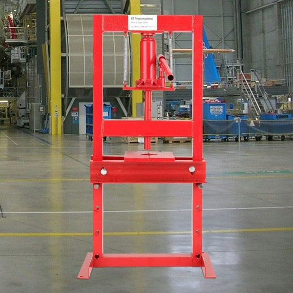 6 Ton Workshop Hydraulic Press Red H-Frame Tools DIY Tools Living and Home