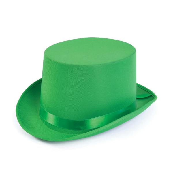 Bristol Novelty Unisex Satin Top Hat - Green - 