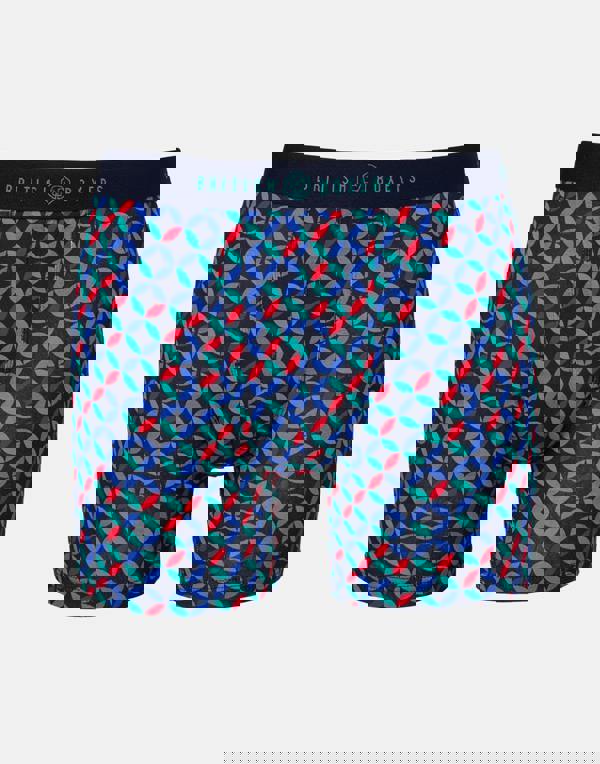 British Boxers Multipack 4 Pairs of Men's Bamboo Stretch Trunks – Minimalist Geometric