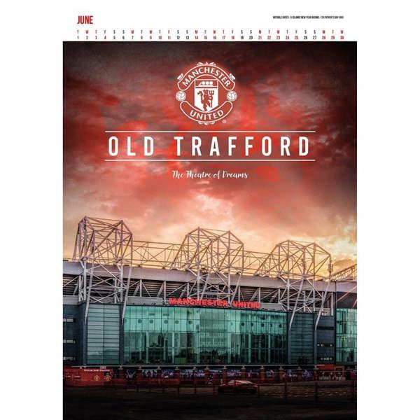Manchester United FC Collector's Edition A3 Calendar 2027, Wall Calendars, Month To View, Sports, Gift