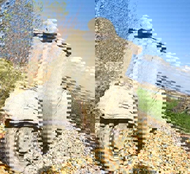 Lambretta Vespa style Stone Scooter Planter