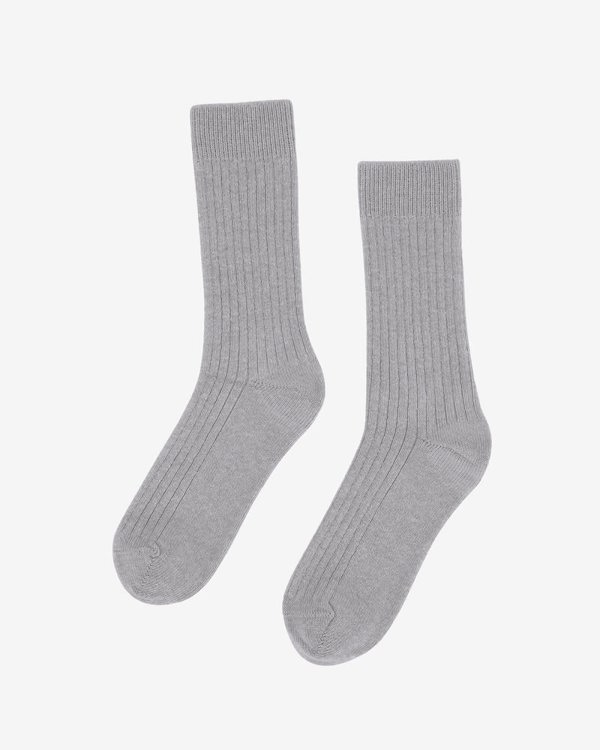 Colorful Standard Mens Merino Wool Blend Socks - Heather Grey