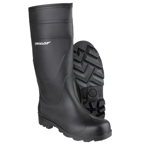 Dunlop Universal PVC Welly / Mens Wellington Boots - Black