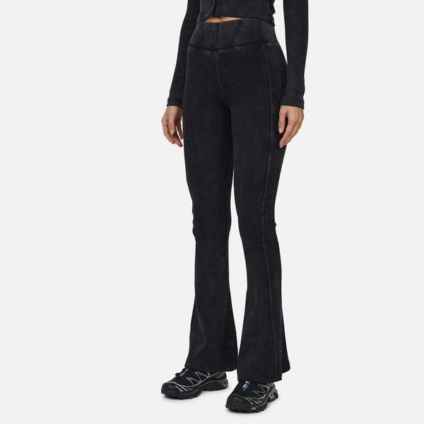 Good For Nothing Black Flared Ribbed Leggings - Black Image 3