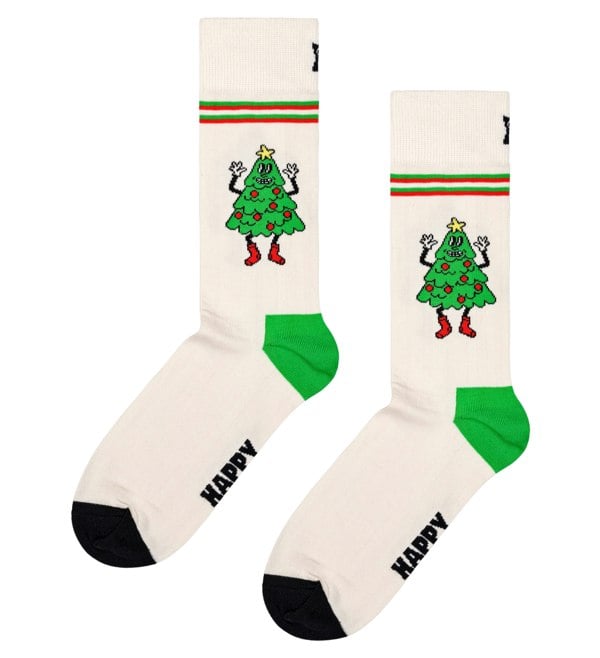 Happy Socks Happy Tree Socks, White