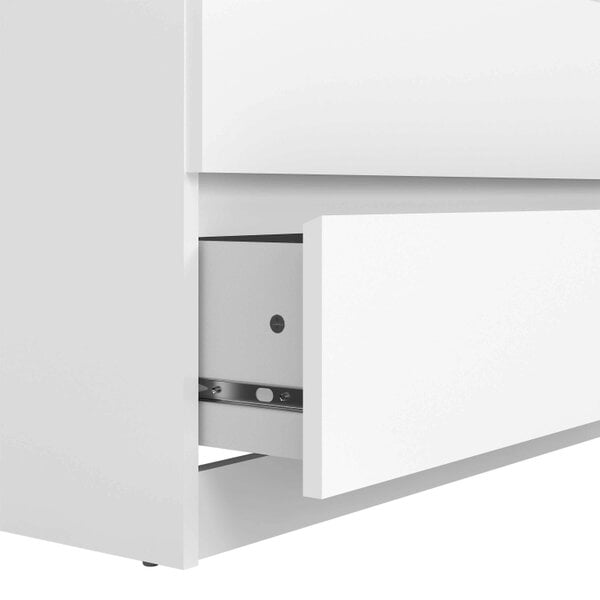 Wyld Haus Budapest Tall White Wooden Chest 5 Drawers