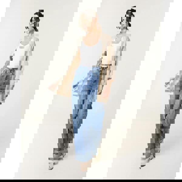 Blue Vanilla Pointelle Knit Cardigan